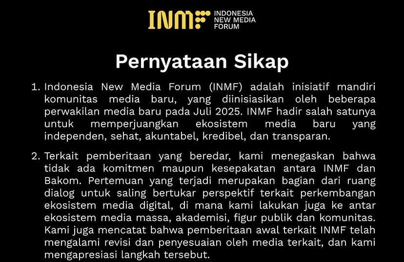 Klaim Sepihak Bakom RI Picu "Pemberontakan" Media Digital: Apa Itu INMF?