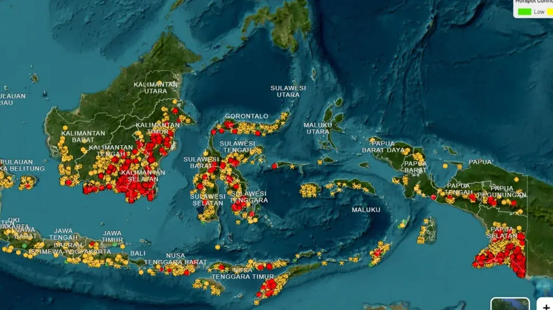 1.085 Titik Api Karhutla Terdeteksi, Kemenhut Kerahkan Armada Udara Nasional